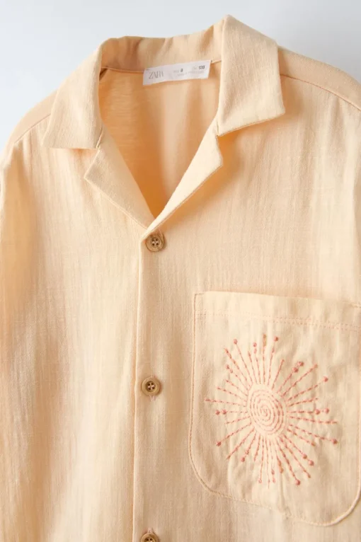 CAMISA BORDADO SOL