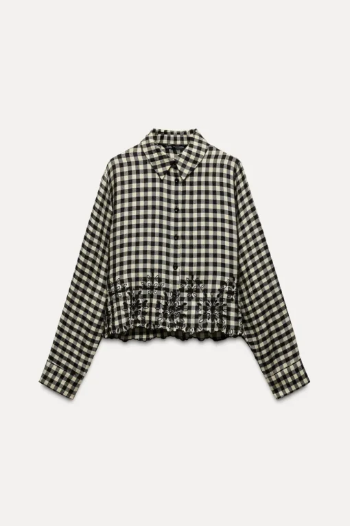 CAMISA BORDADOS CUADRO VICHY