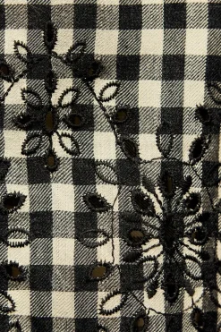 CAMISA BORDADOS CUADRO VICHY
