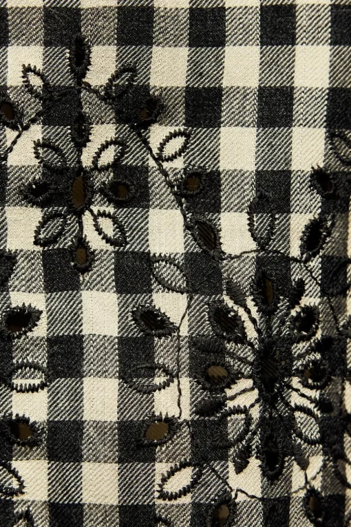 CAMISA BORDADOS CUADRO VICHY