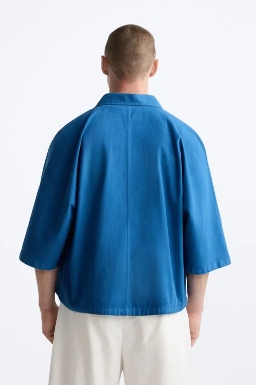 CAMISA BOXY FIT ALGODÓN - LINO
