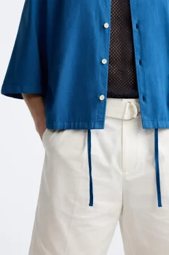 CAMISA BOXY FIT ALGODÓN - LINO