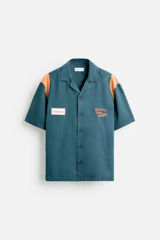 CAMISA COLOR BLOCK PARCHE
