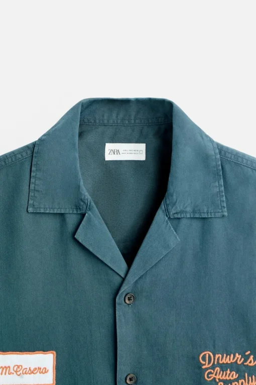 CAMISA COLOR BLOCK PARCHE