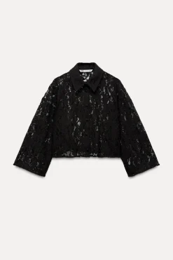 CAMISA CORTA ENCAJE