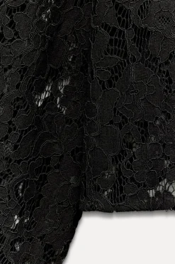 CAMISA CORTA ENCAJE