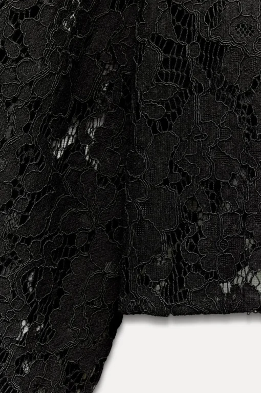 CAMISA CORTA ENCAJE