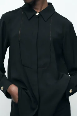 CAMISA CREPE ENTREDOSES