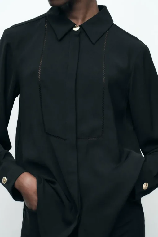 CAMISA CREPE ENTREDOSES