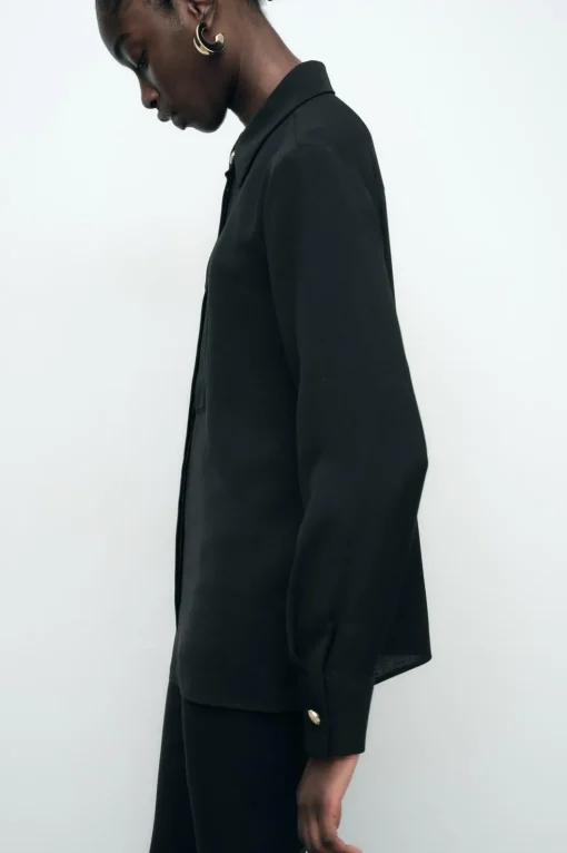 CAMISA CREPE ENTREDOSES
