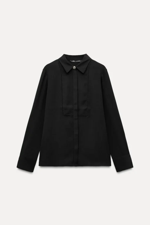 CAMISA CREPE ENTREDOSES