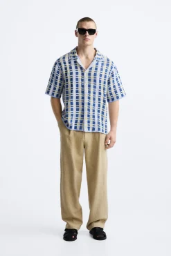 CAMISA CROCHET GEOMÉTRICO