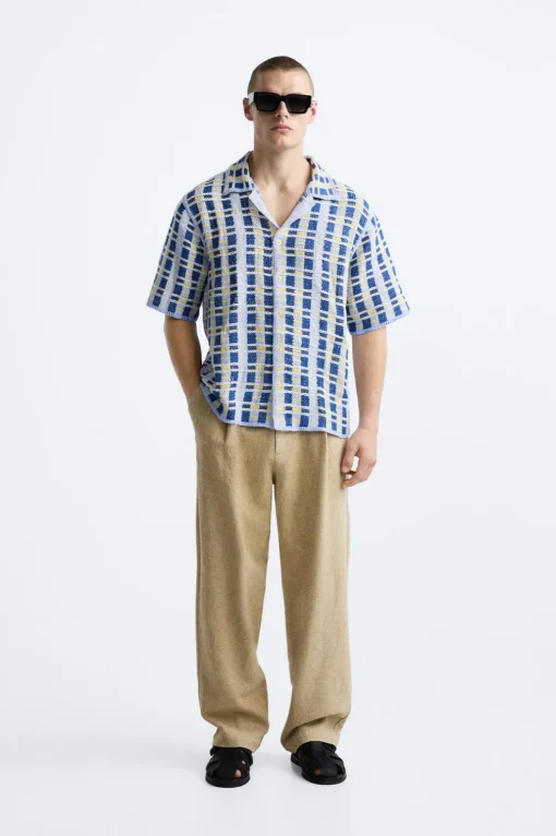 CAMISA CROCHET GEOMÉTRICO