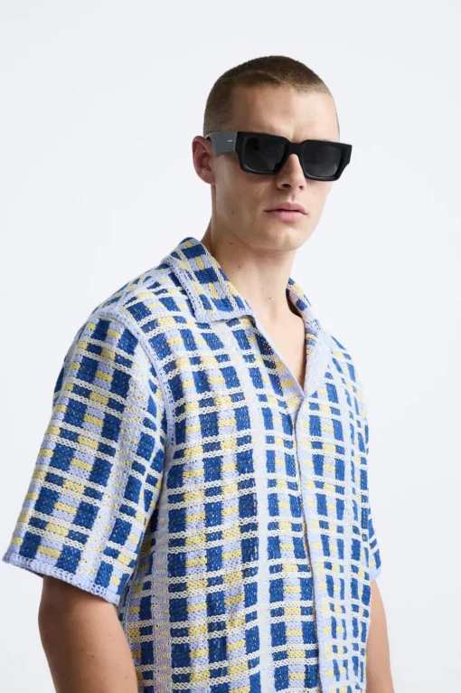 CAMISA CROCHET GEOMÉTRICO