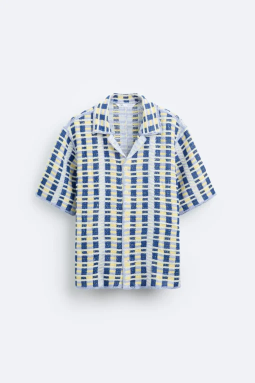 CAMISA CROCHET GEOMÉTRICO
