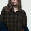 CAMISA CROP CUADROS