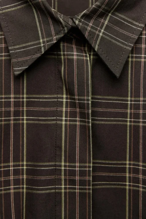 CAMISA CROP CUADROS