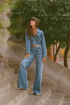 CAMISA CROP DENIM Z1975