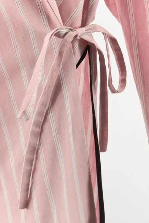 CAMISA CRUZADA RAYAS VIVO CONTRASTE
