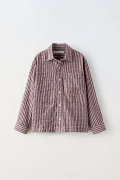 CAMISA CUADRADITOS SEERSUCKER