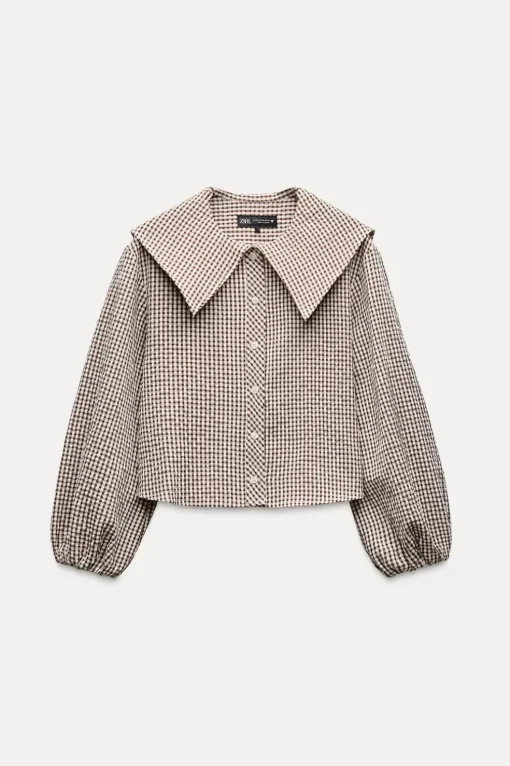 CAMISA CUADROS CUELLO BOBO