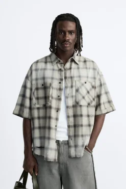 CAMISA CUADROS LAVADO