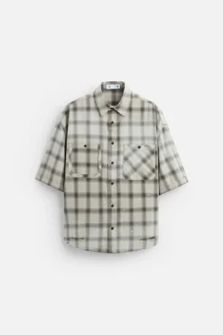 CAMISA CUADROS LAVADO