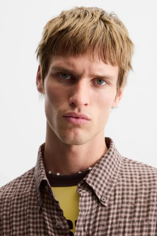 CAMISA CUADROS TEXTURA