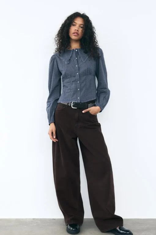 CAMISA CUELLO BOBO CUADROS VICHY