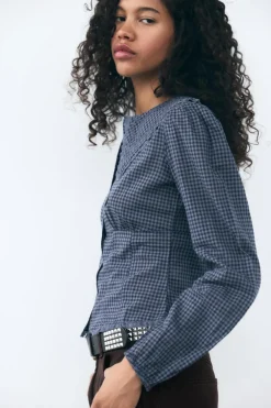 CAMISA CUELLO BOBO CUADROS VICHY
