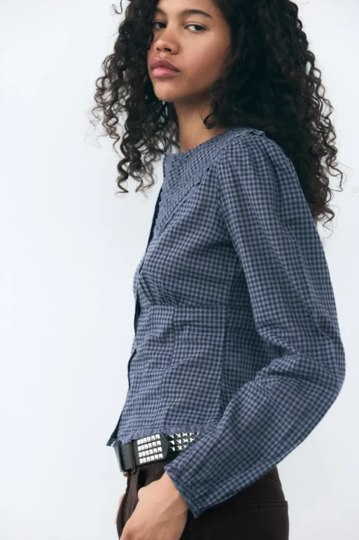 CAMISA CUELLO BOBO CUADROS VICHY