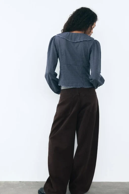 CAMISA CUELLO BOBO CUADROS VICHY