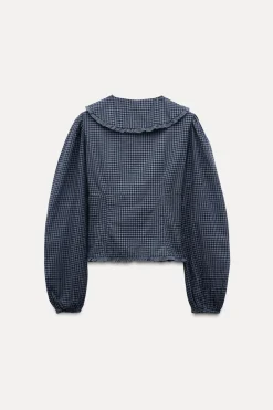 CAMISA CUELLO BOBO CUADROS VICHY