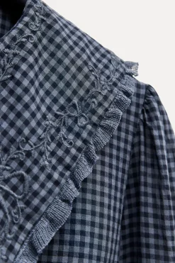 CAMISA CUELLO BOBO CUADROS VICHY