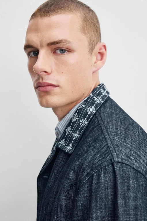 CAMISA DENIM BORDADOS