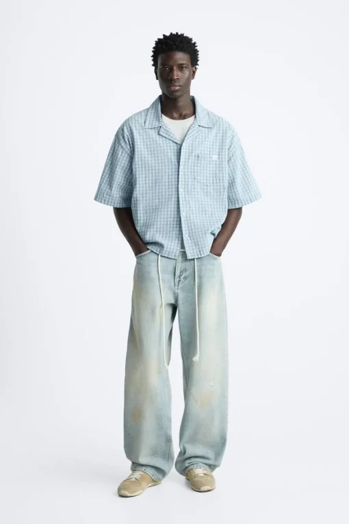 CAMISA DENIM CUADROS