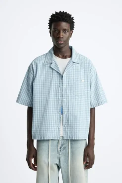 CAMISA DENIM CUADROS