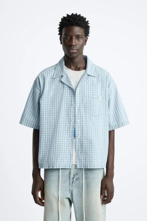 CAMISA DENIM CUADROS