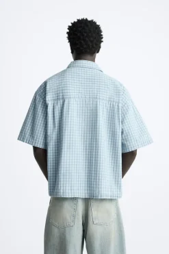 CAMISA DENIM CUADROS