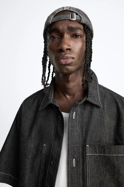 CAMISA DENIM PESPUNTES CONTRASTE