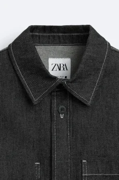 CAMISA DENIM PESPUNTES CONTRASTE