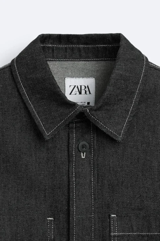CAMISA DENIM PESPUNTES CONTRASTE