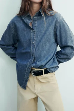 CAMISA DENIM TRF