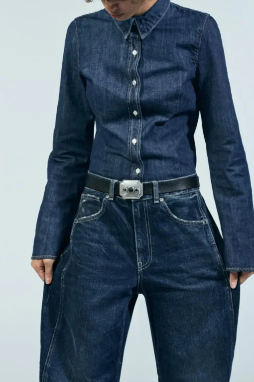 CAMISA DENIM TRF
