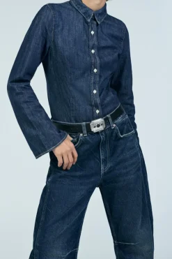 CAMISA DENIM TRF