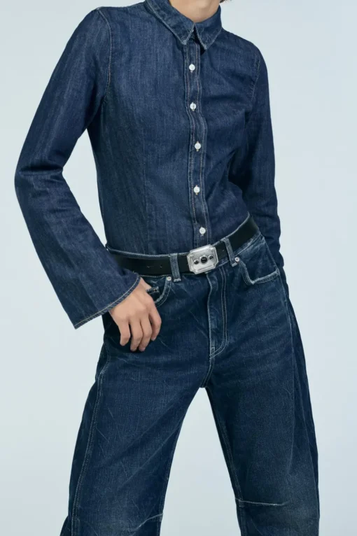CAMISA DENIM TRF
