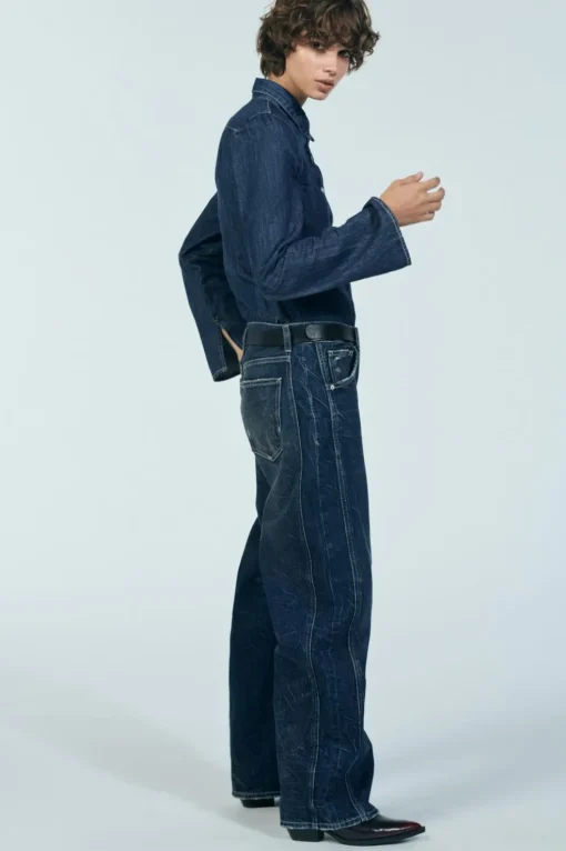 CAMISA DENIM TRF