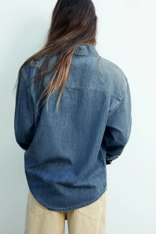 CAMISA DENIM TRF
