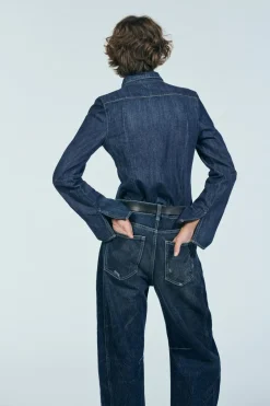 CAMISA DENIM TRF