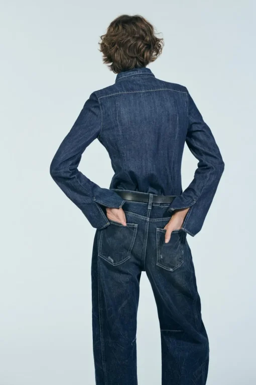 CAMISA DENIM TRF